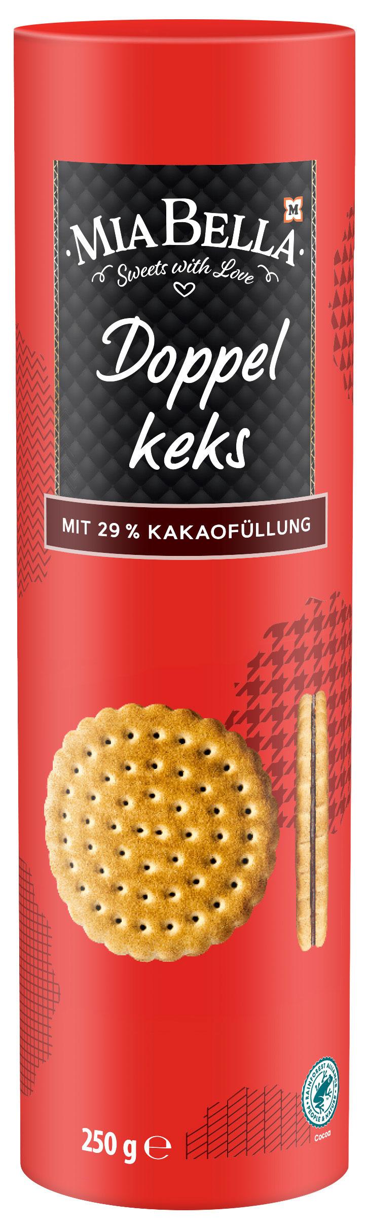 MIA BELLA Doppelkeks mit Kakaocremefüllung