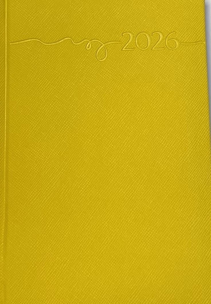 Kalender-Buch 2026 A6 GELB