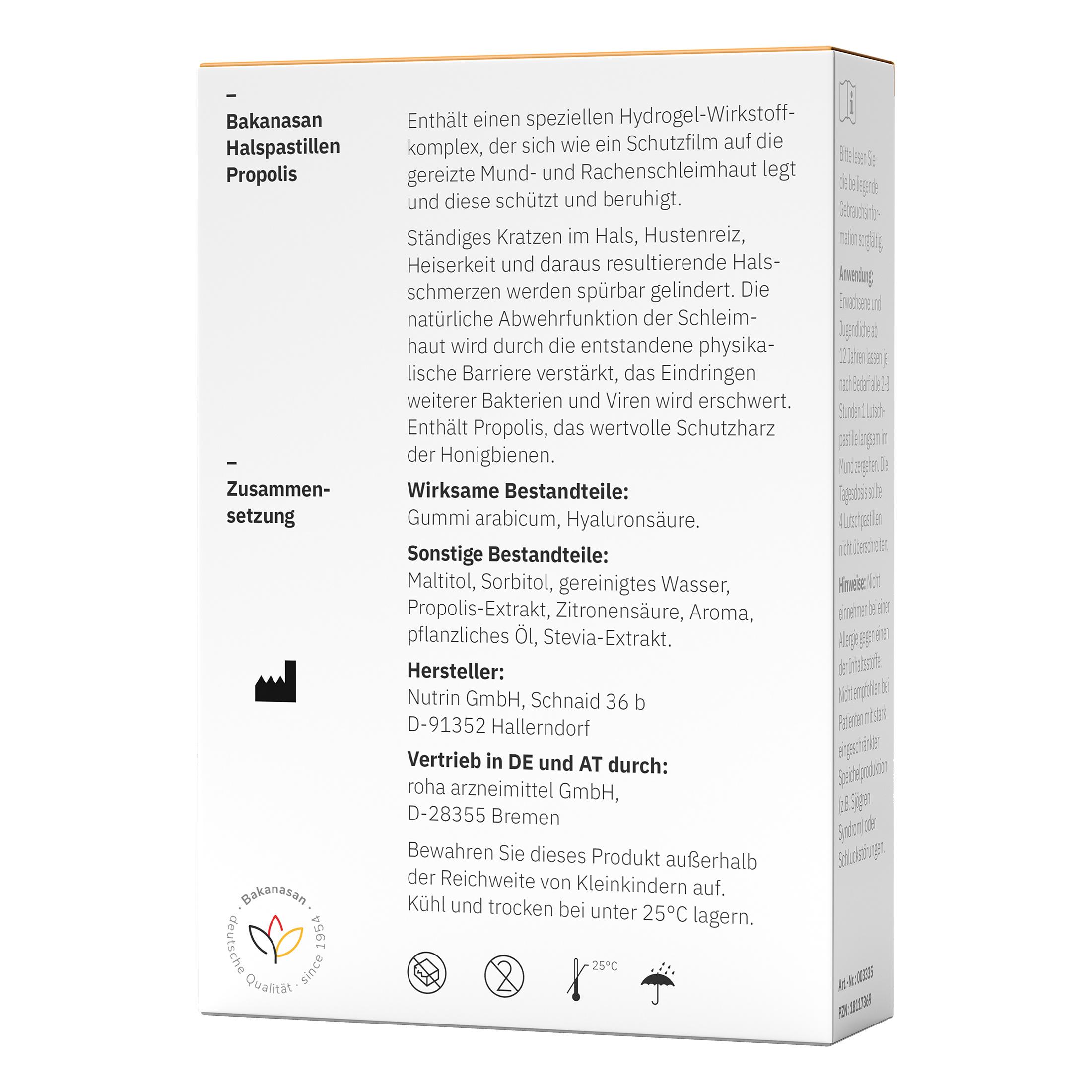 Produktbild BAKANASAN Halspastillen Propolis 4 von 5