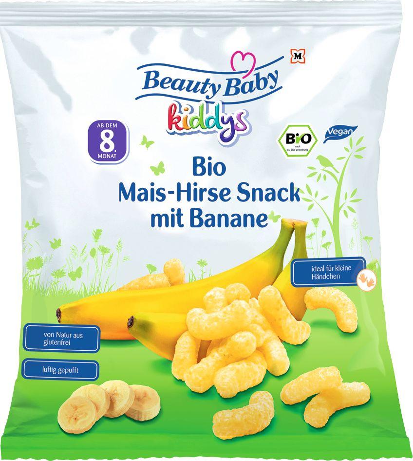 Beauty Baby Kiddys Bio Mais-Hirse Snack Banane