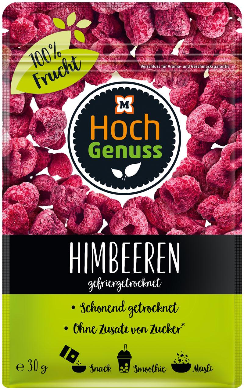 Hochgenuss Himbeeren gefriergetrocknet