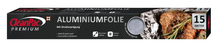 CleanPac Premium Aluminiumfolie mit Strukturprägung 15m online ...