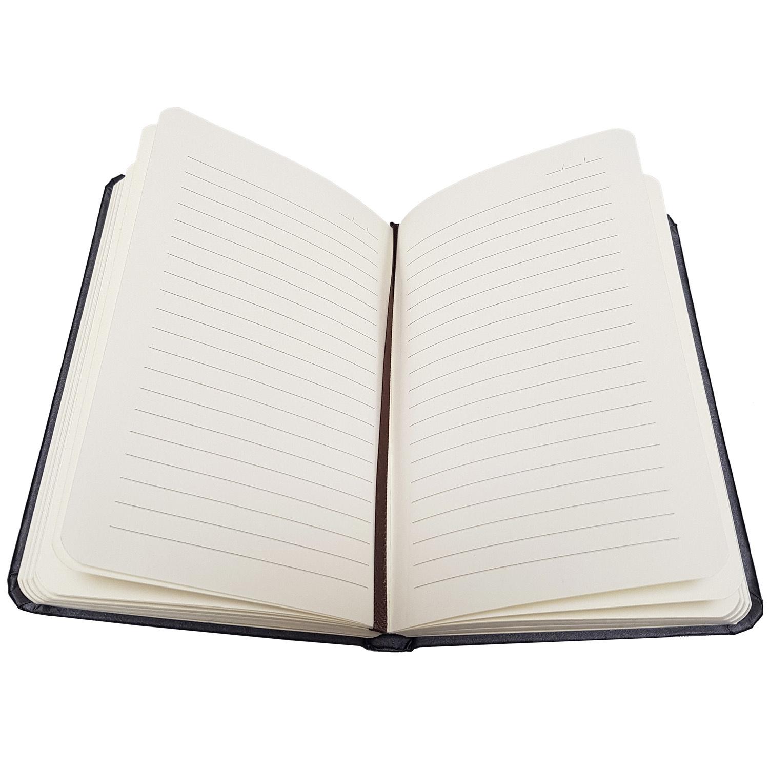 Produktbild PAPERZONE Notizbuch Metallic liniert 9x14cm blau 2 von 2