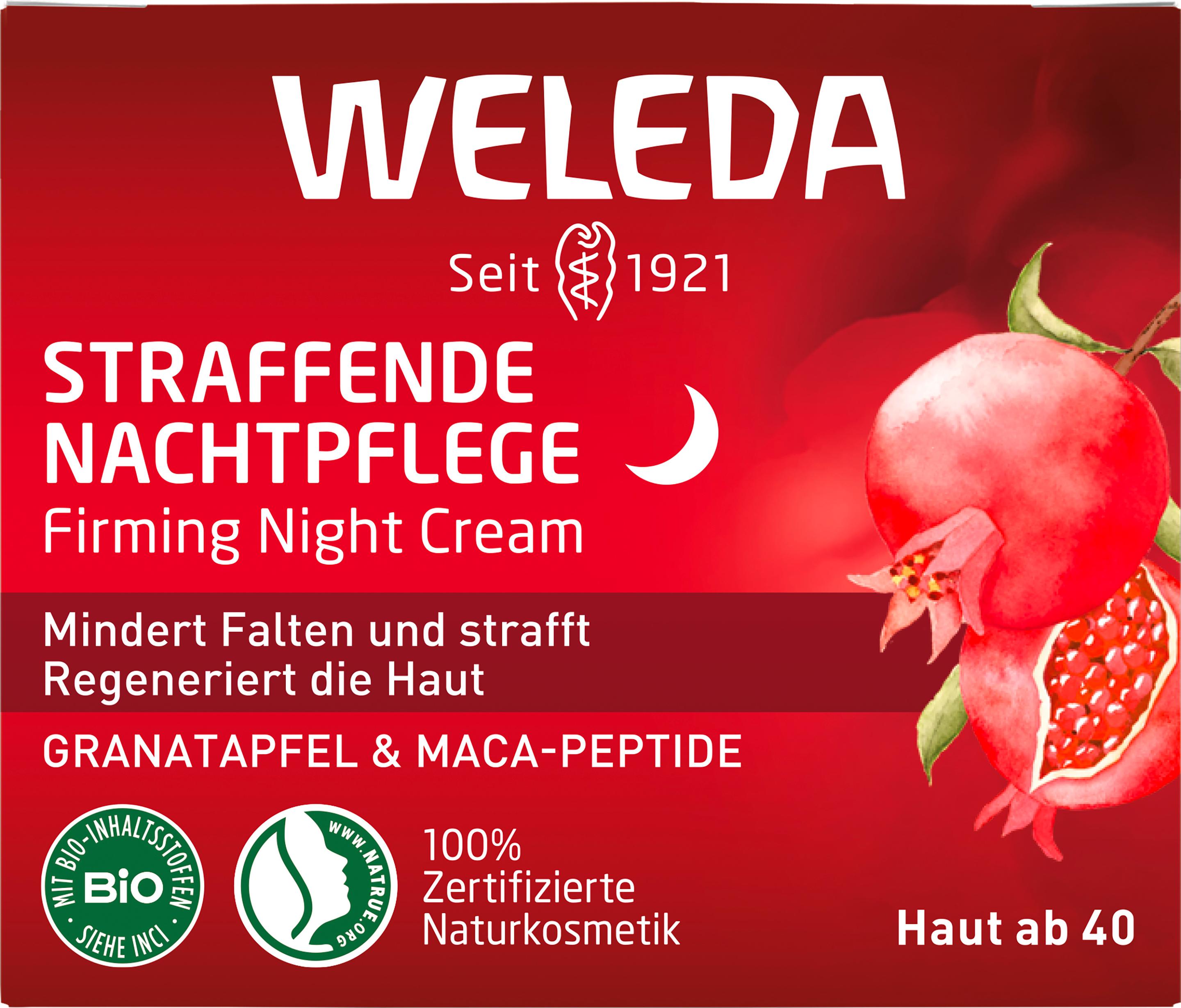 Produktbild Weleda GRANATAPFEL Straffende Nachtpflege Granatapfel&Maca-Peptide 3 von 7