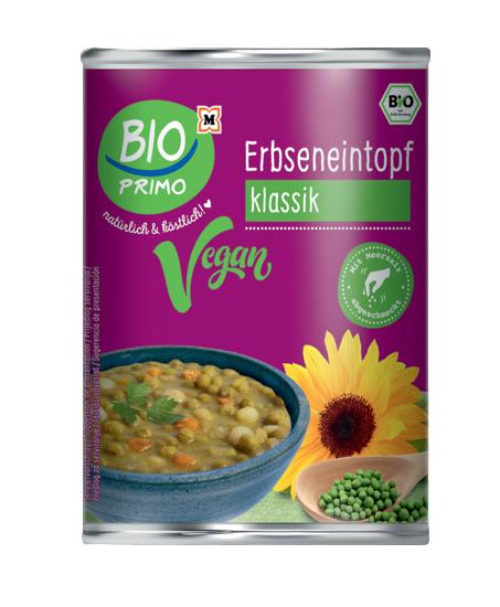 BIO PRIMO Bio Veganer Erbseneintopf