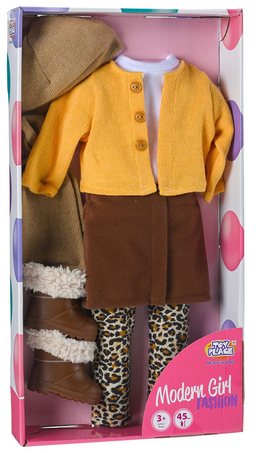 Modern Girl! Outfit Leo mit Rock, 45 cm