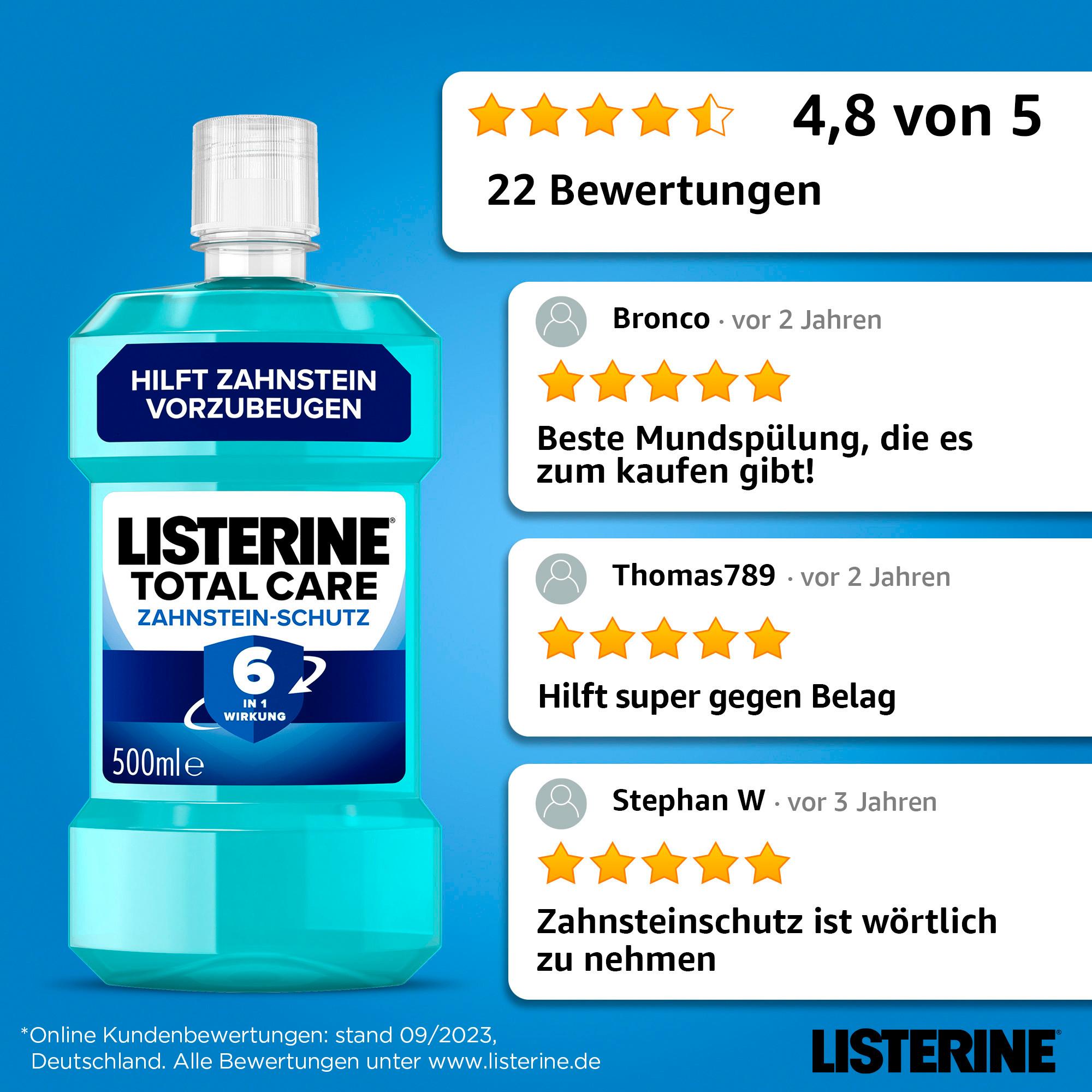 Produktbild Listerine Mundspülung Total Care Zahnstein-Schutz 5 von 5