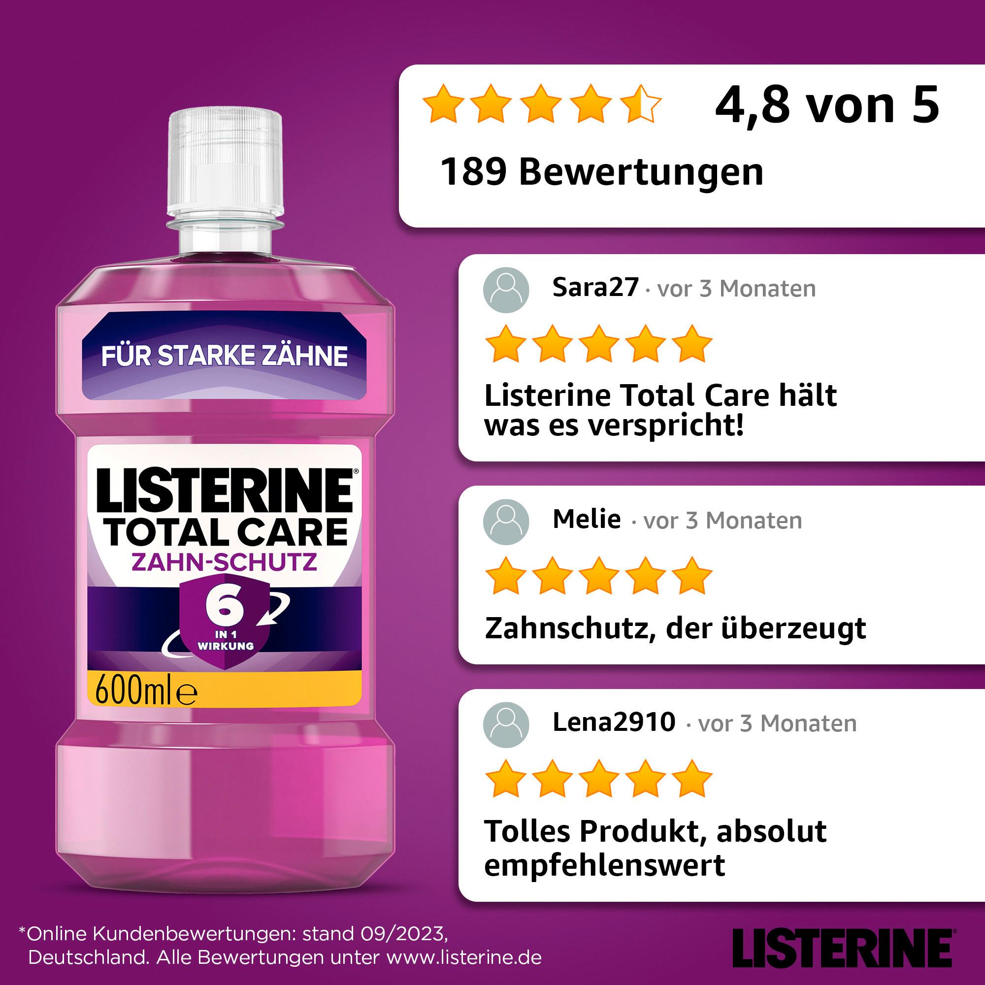 Produktbild Listerine Mundspülung Total Care Zahn-Schutz 6 von 6