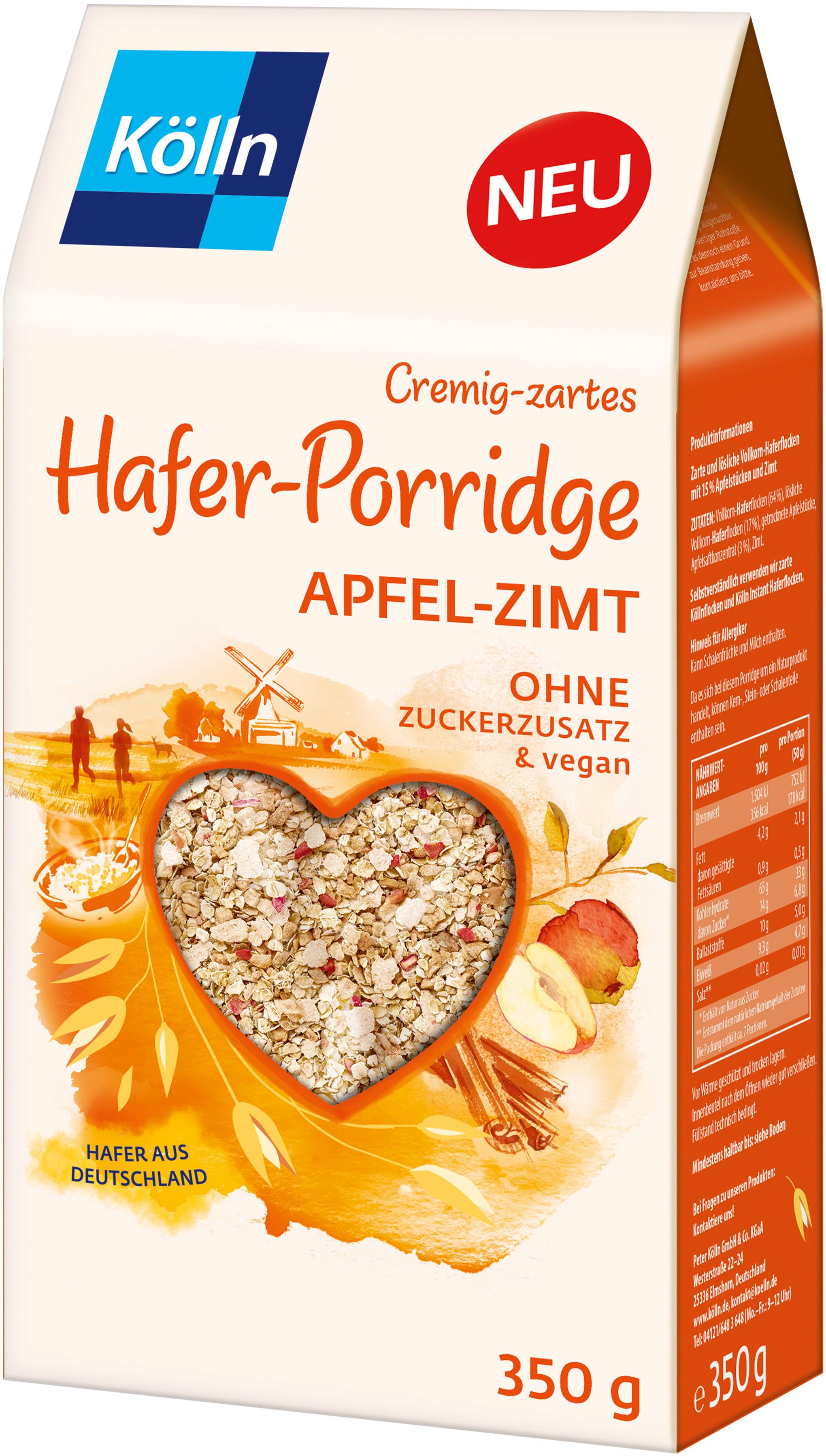 Kölln Hafer-Porridge Apfel-Zimt