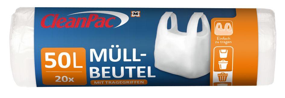 CleanPac Müllbeutel mit Tragegriffen