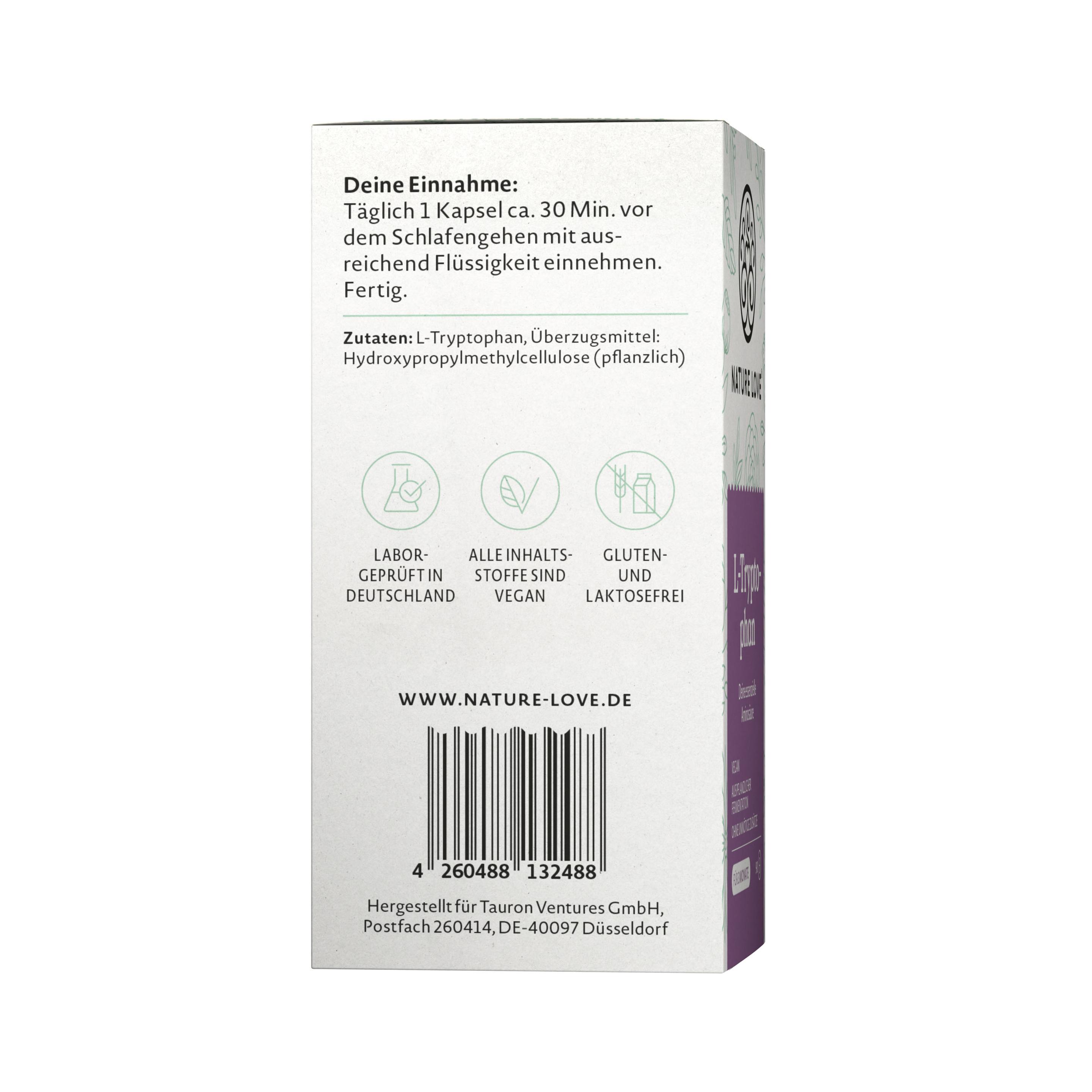 Produktbild NATURE LOVE L-Tryptophan 6 von 6