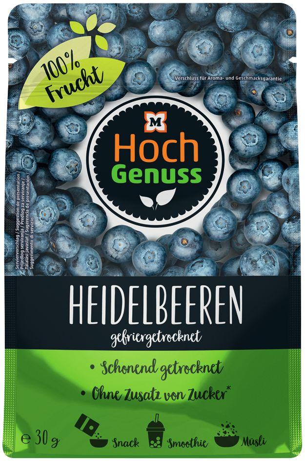 Hochgenuss Heidelbeeren gefriergetrocknet