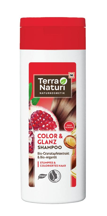 Terra Naturi COLOR&GLANZ Shampoo Bio-Granatapfelextrakt&Bio-Arganöl