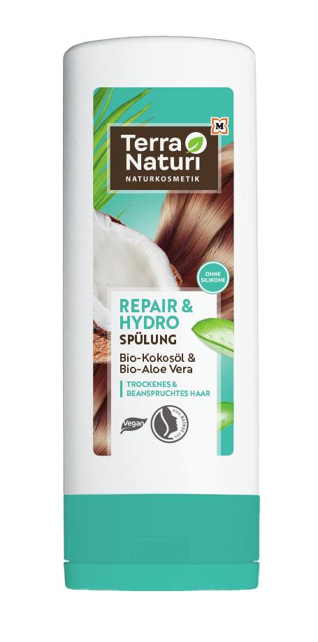 Terra Naturi REPAIR&HYDRO Spülung Bio-Kokosöl&Bio-Aloe Vera