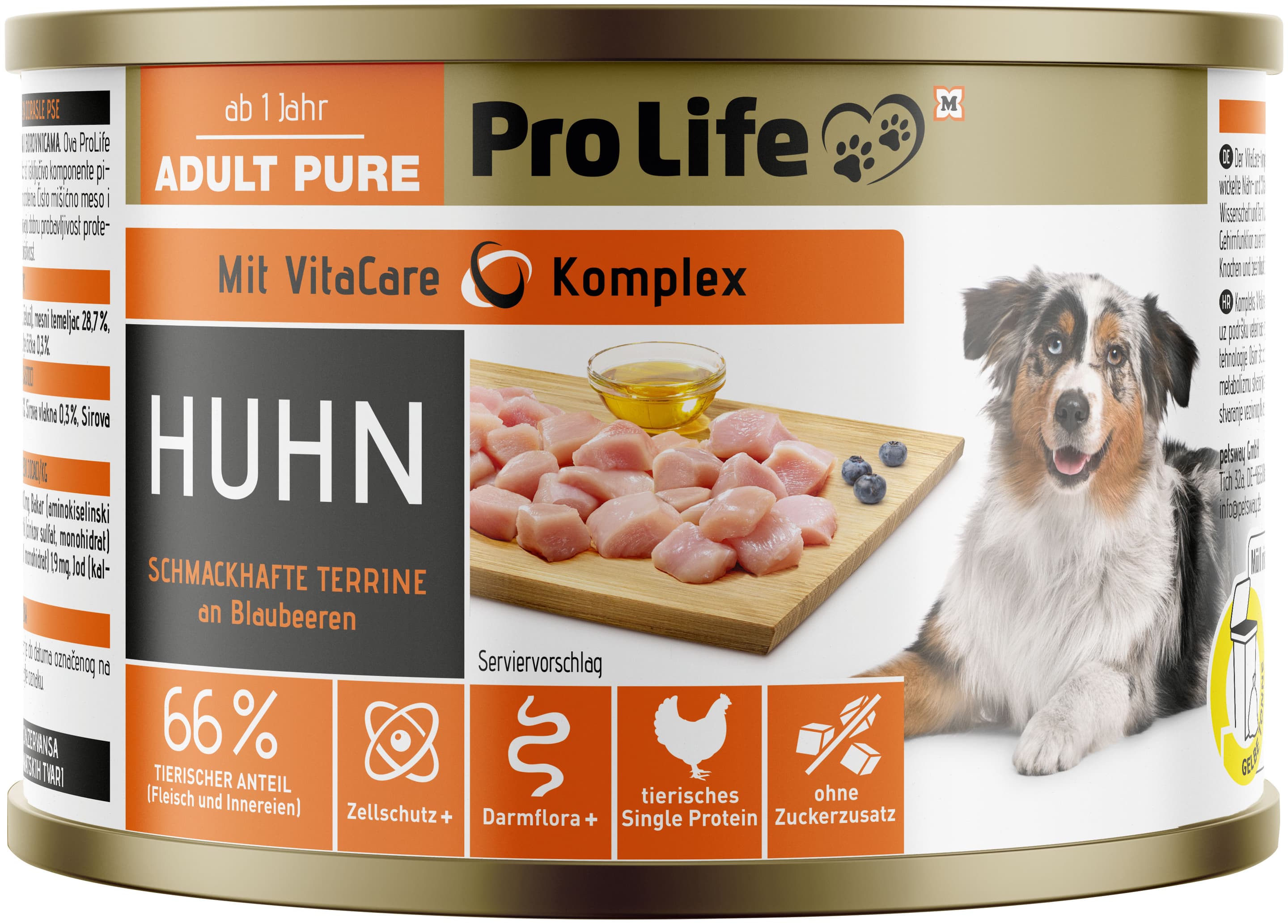 Pro Life Hundenassfutter Terrine mit Huhn