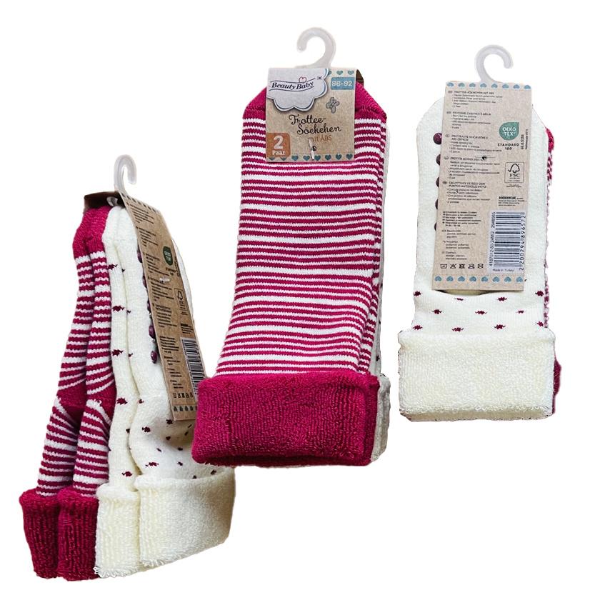 Beauty Baby Umschlagsocke ABS Girl 2er Pack