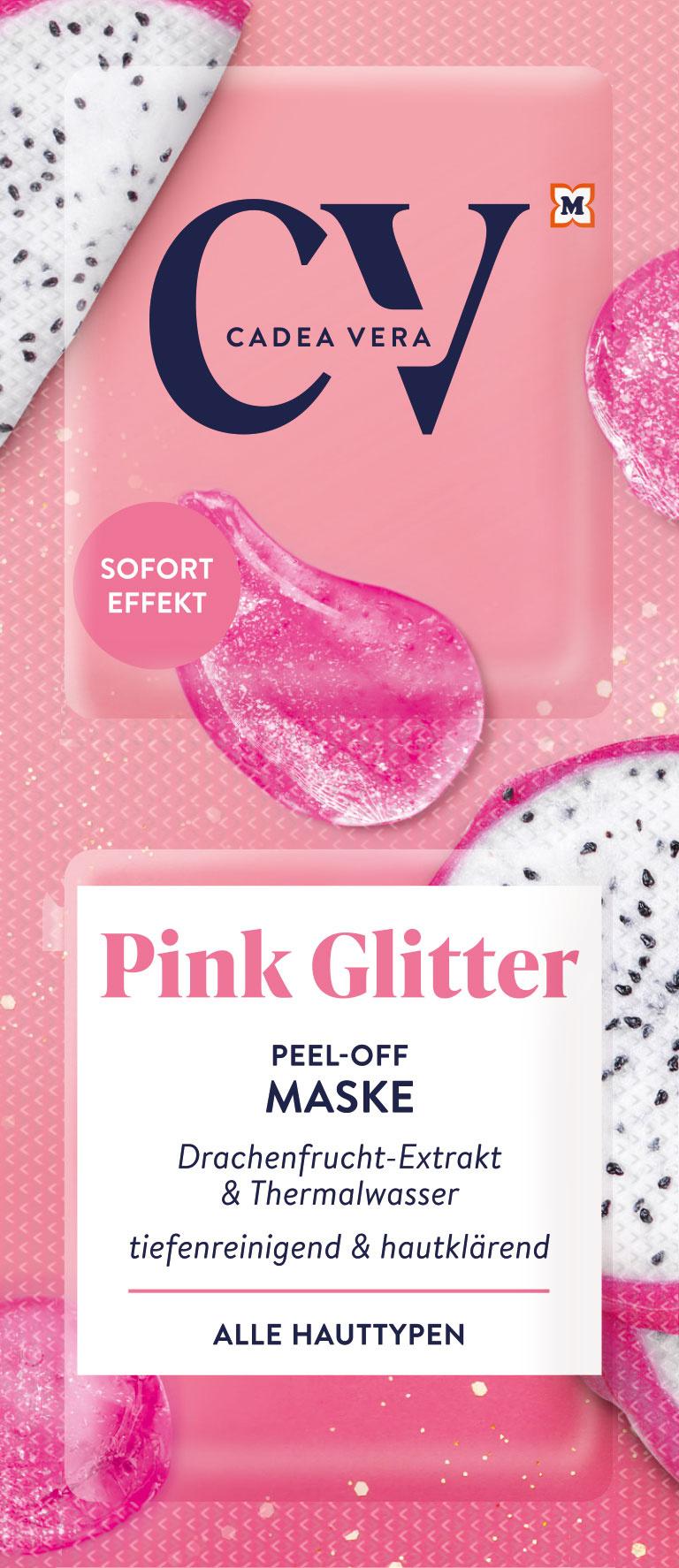 CV Pink Glitter Peel-Off Maske