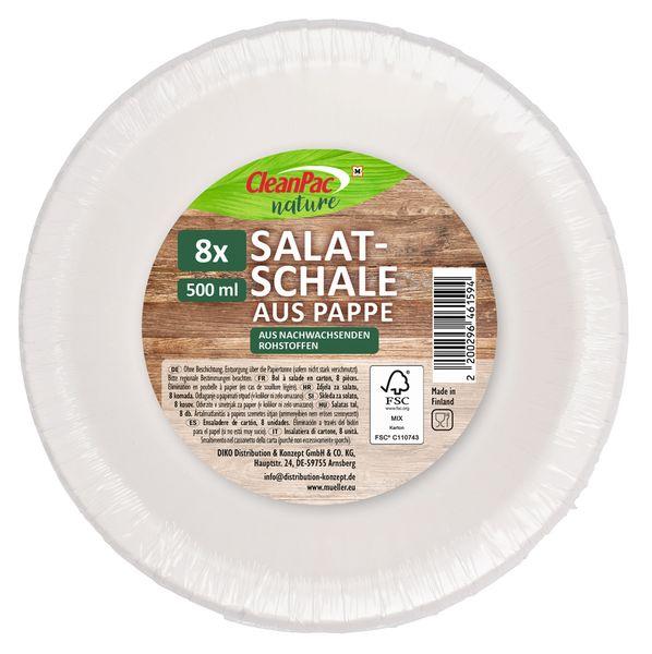CleanPac nature Salatschale aus Pappe 0,5l