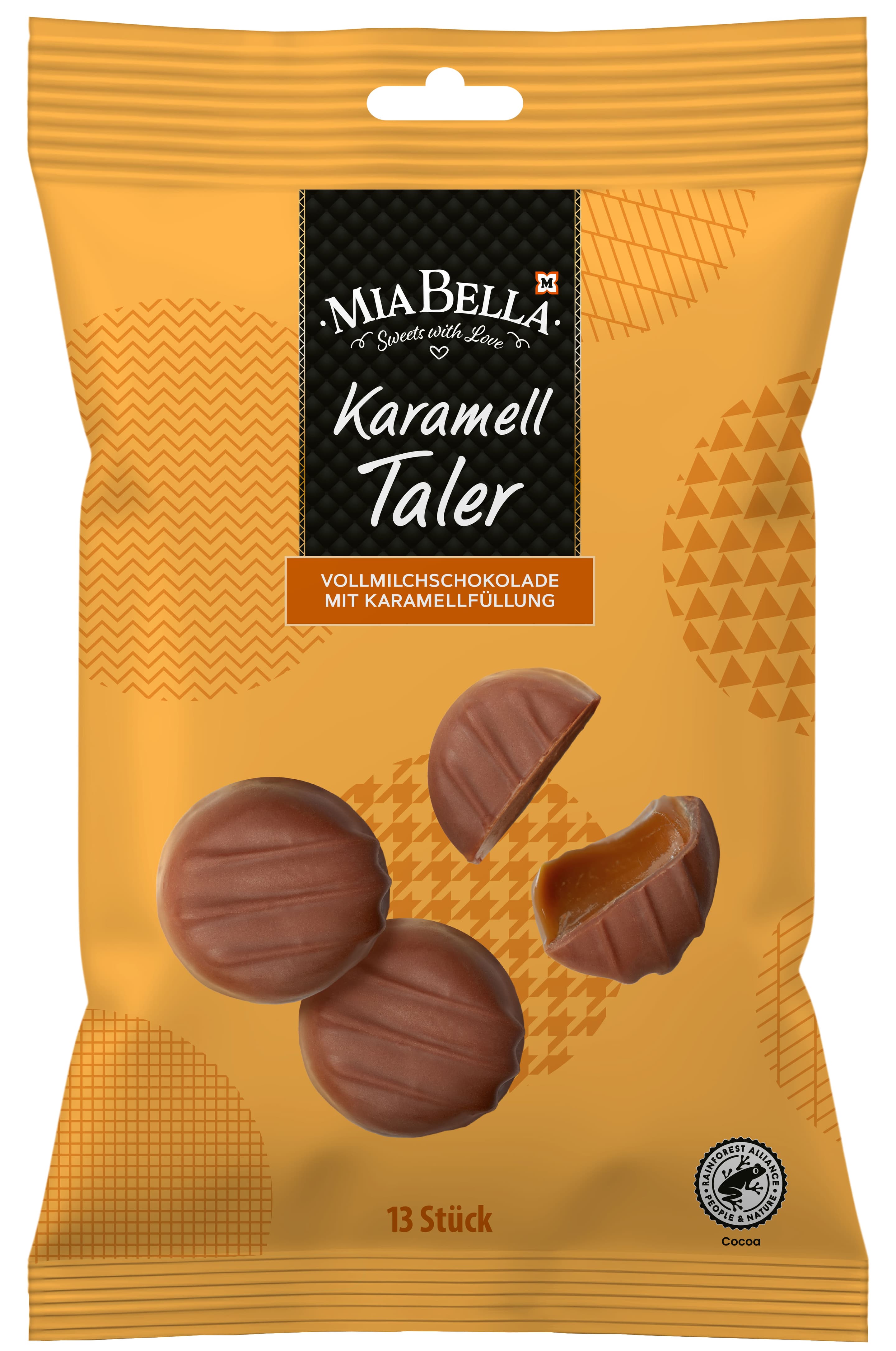 MIA BELLA Taler Karamell
