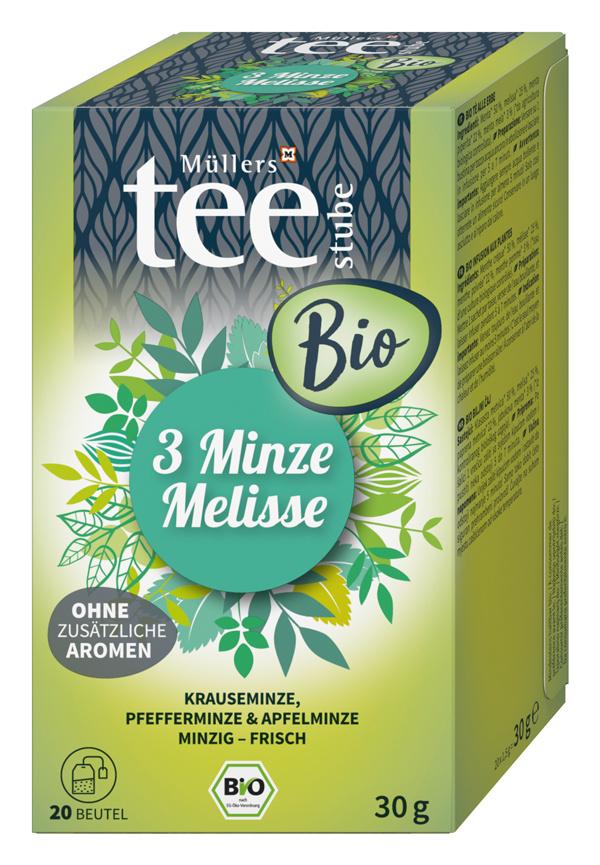 Müllers Teestube Bio Kräutertee 3 Minze Melisse