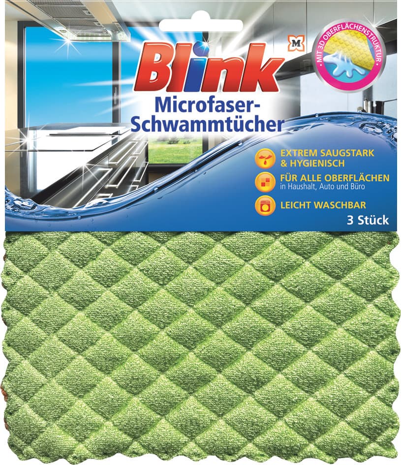 BLINK Mikrofaser Schwammtücher