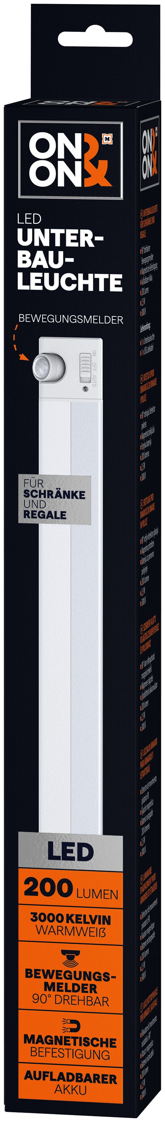 ON&ON Schrankleuchte mit Bewegungssensor
