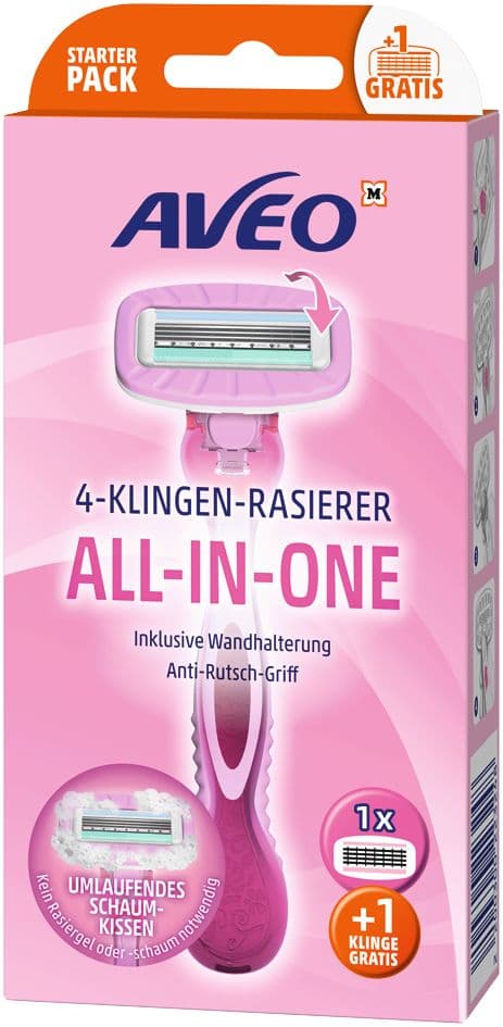 AVEO 4 Klingen Rasierer All-in-One