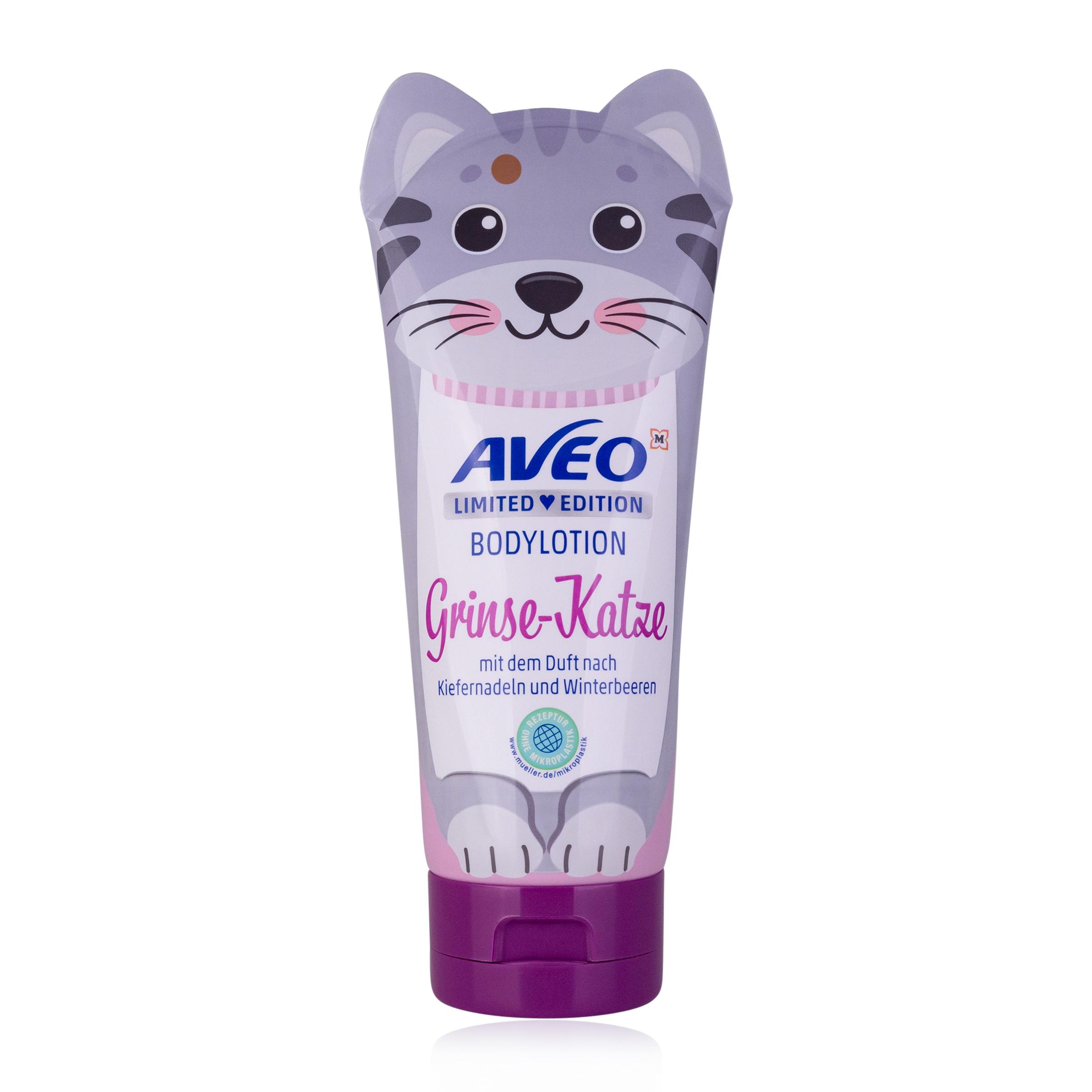 AVEO Bodylotion Grinse-Katze