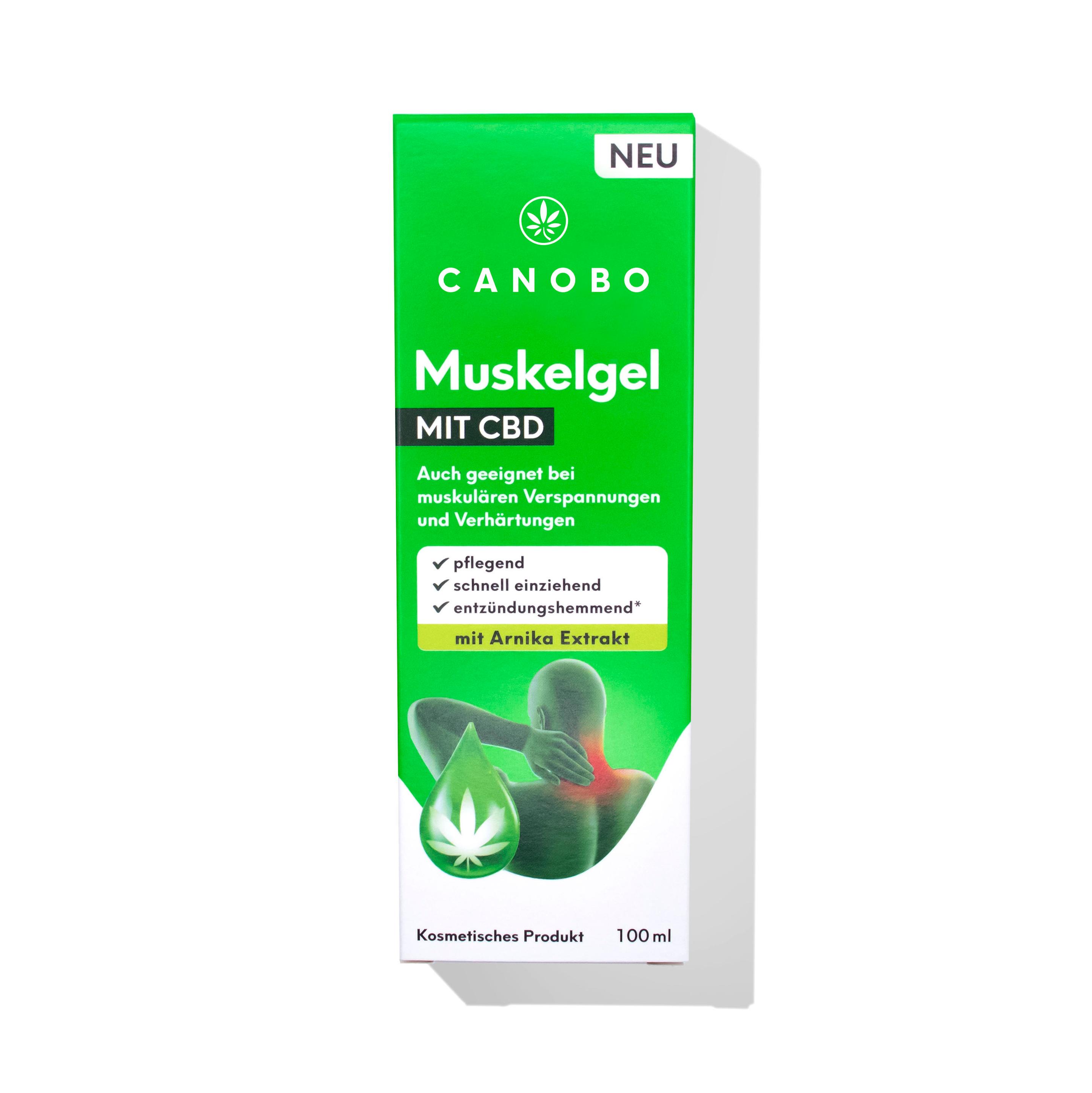 Produktbild CANOBO Muskelgel mit CBD  und Arnika-Extrakt 2 von 2