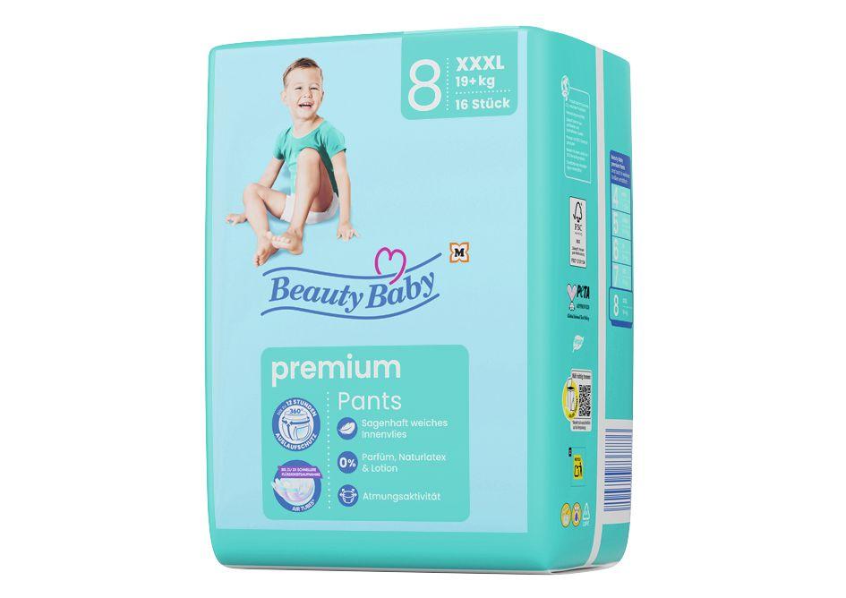 Beauty Baby Premium Dry Pants Größe 8 XXXL 19+ kg