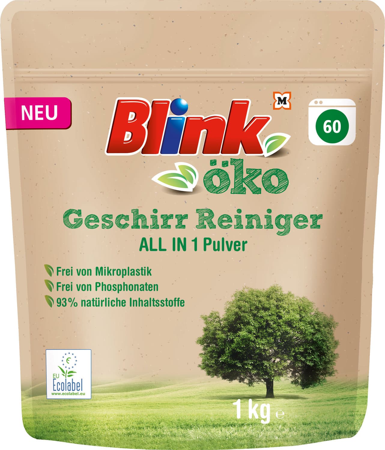 Blink Öko Geschirr-Reiniger Pulver