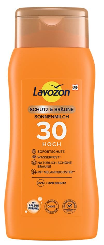 LAVOZON Schutz & Bräune Sonnenmilch LSF 30