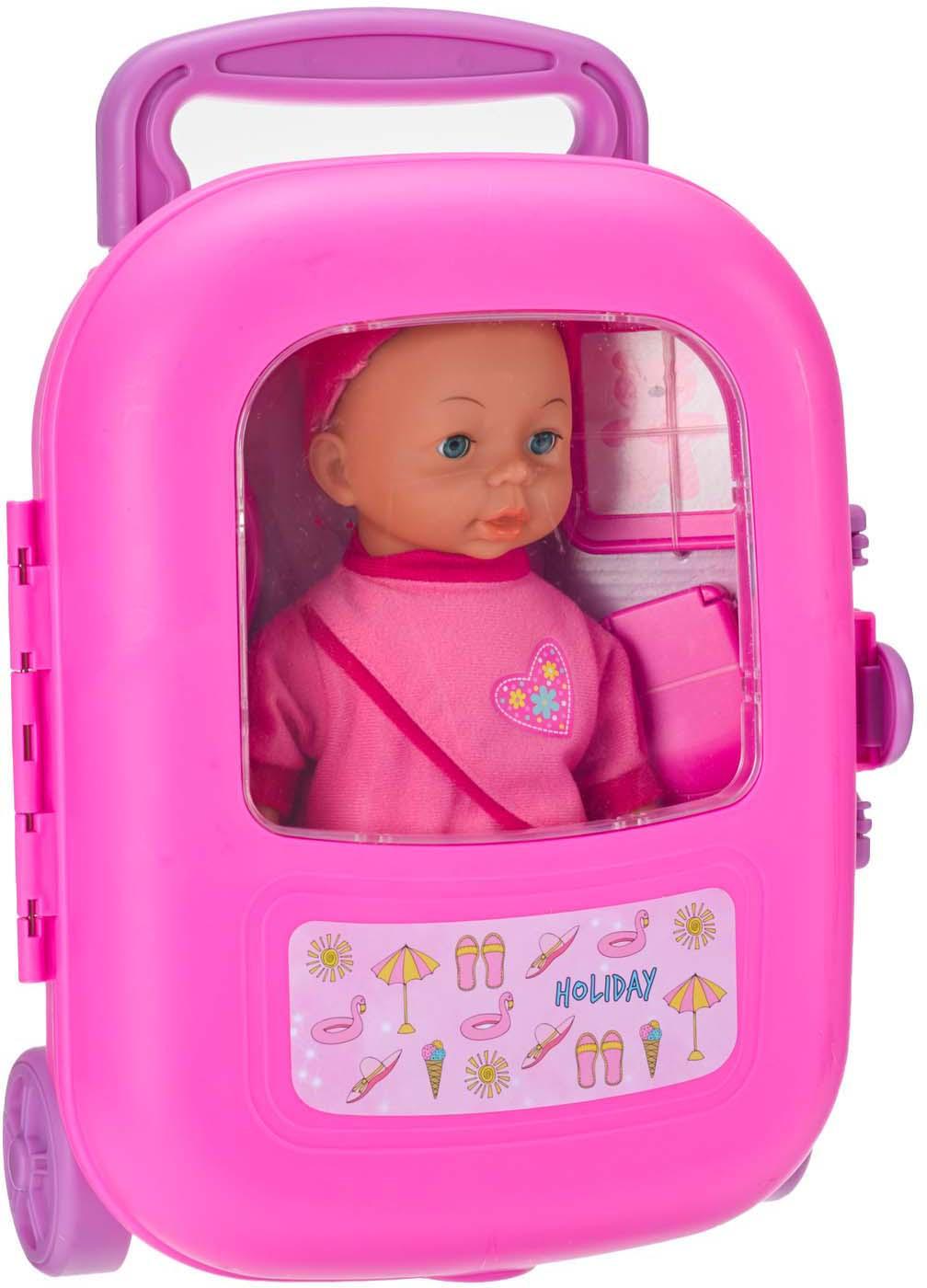 Müller - Toy Place – Reisetrolley mit Puppe und Zubehör