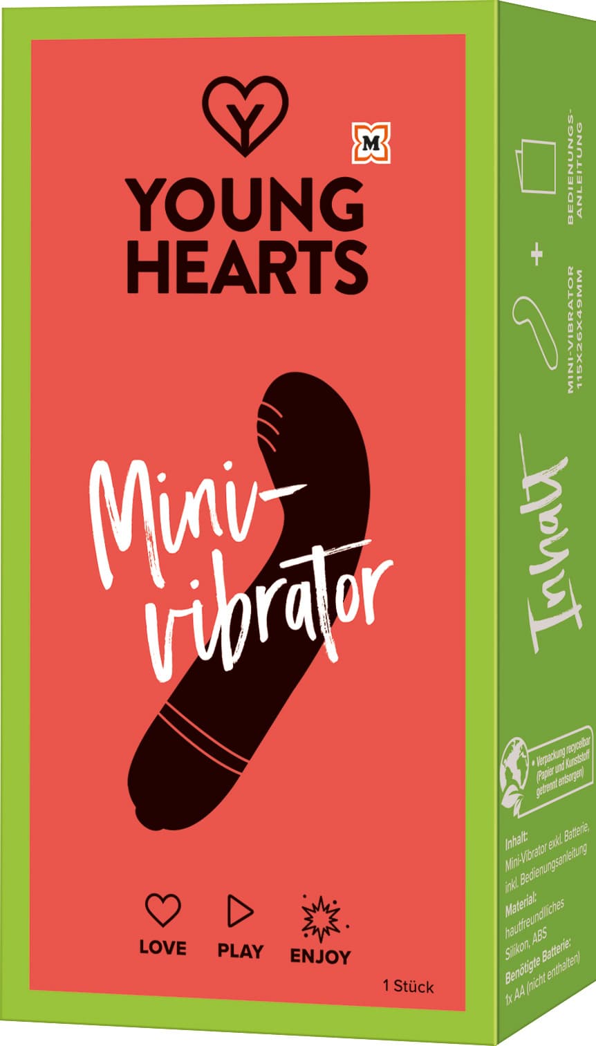 YOUNG HEARTS Mini Vibrator mit Knick