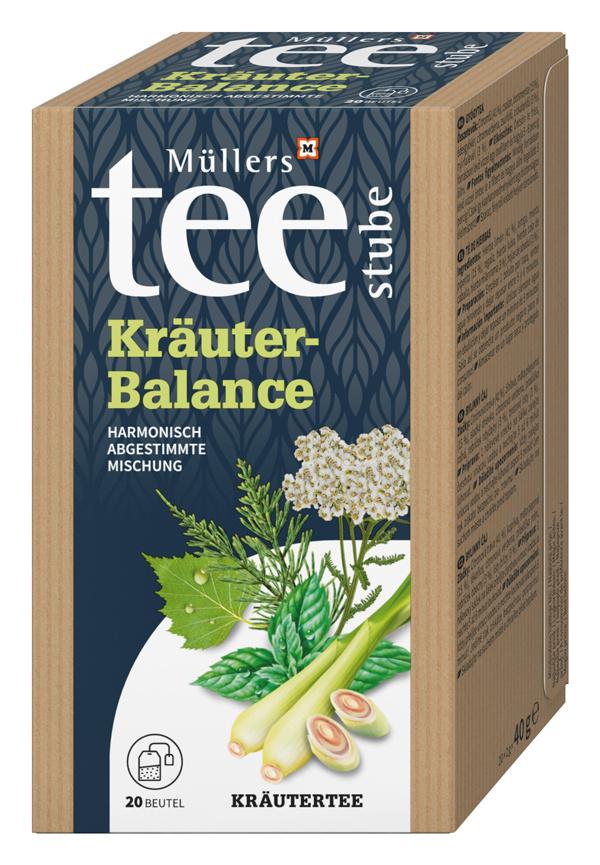 Müllers Teestube Kräuter-Balance Kräutertee Aufguss