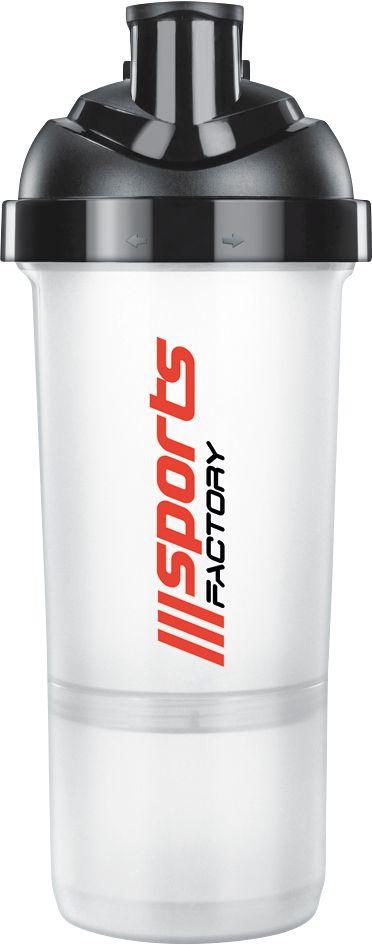 SPORTS FACTORY MixKing-Shaker + Portionsbehälter 600ml+250ml