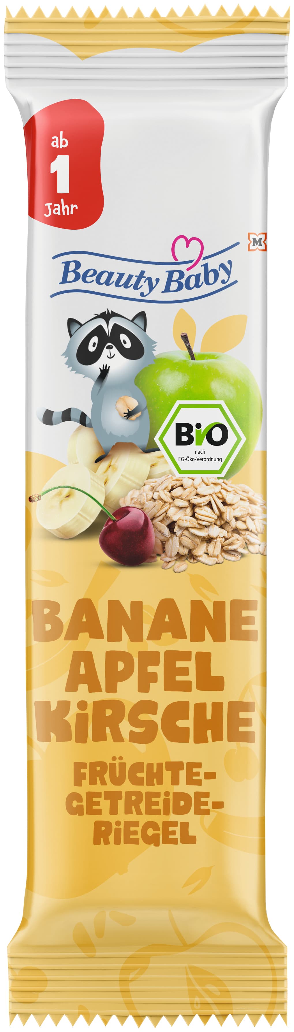 Beauty Baby Bio Früchteriegel Apfel-Banane-Kirsche