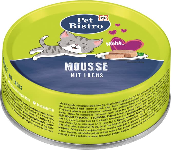 Pet Bistro Katzennassfutter Mousse mit Lachs