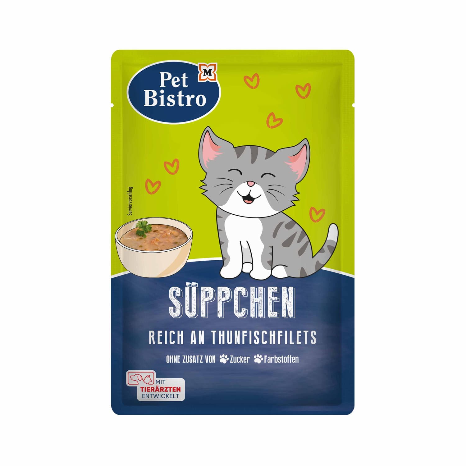 Pet Bistro Katzennassfutter Süppchen Reich an Thunfischfilets