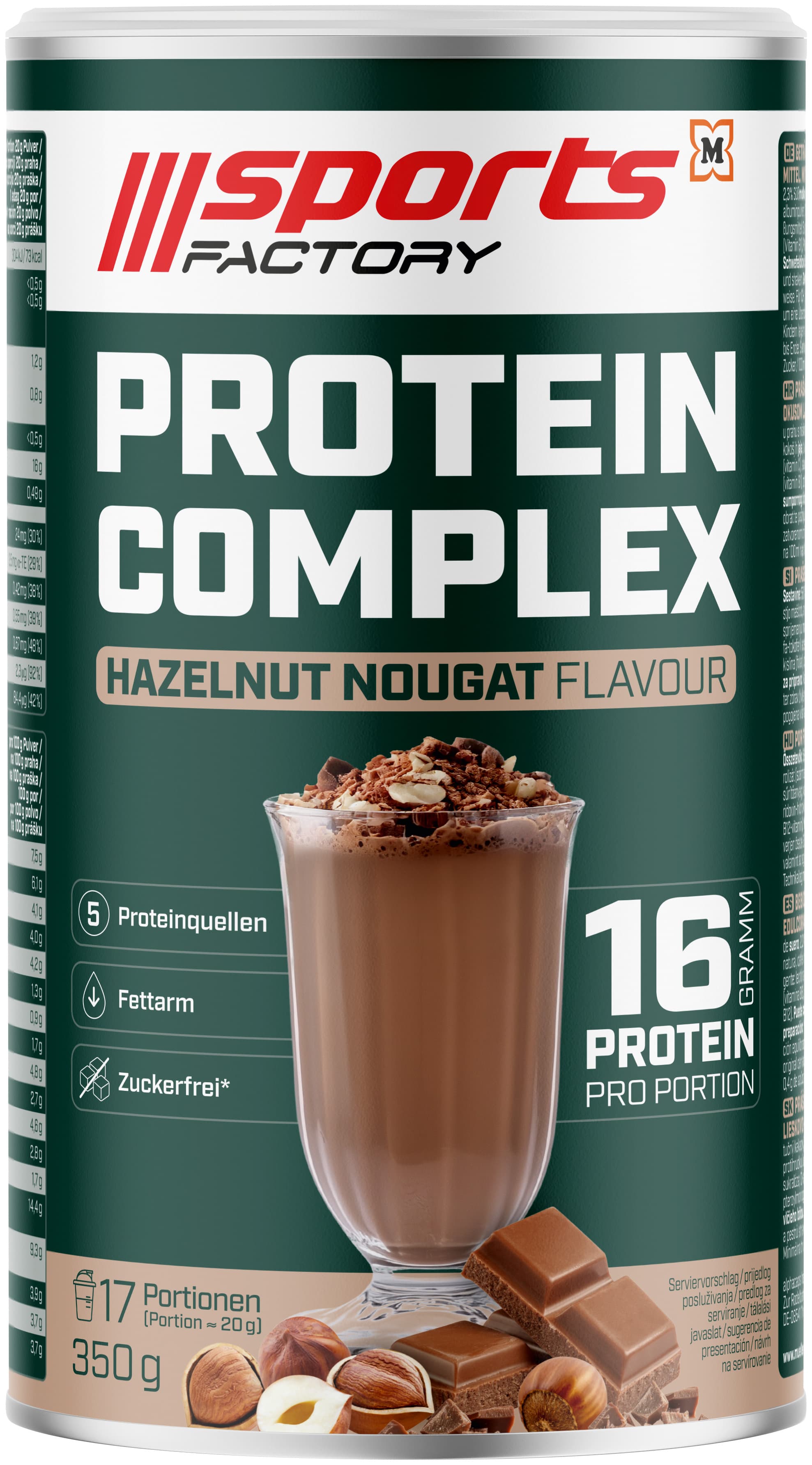 SPORTS FACTORY Protein Complex Hazelnut Nougat