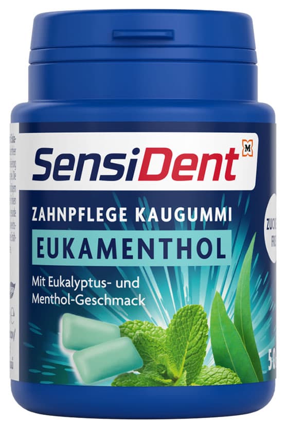 SensiDent Zahnpflegekaugummi Eukamenthol