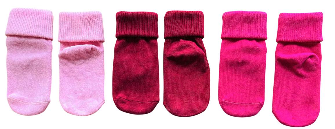Beauty Baby Umschlagsocken Girl 3er Pack