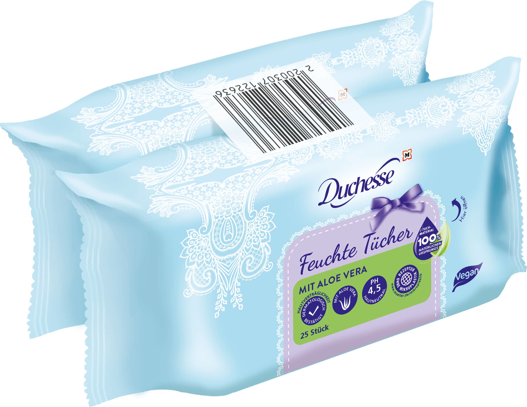 Duchesse Feuchte Tücher Aloe Vera