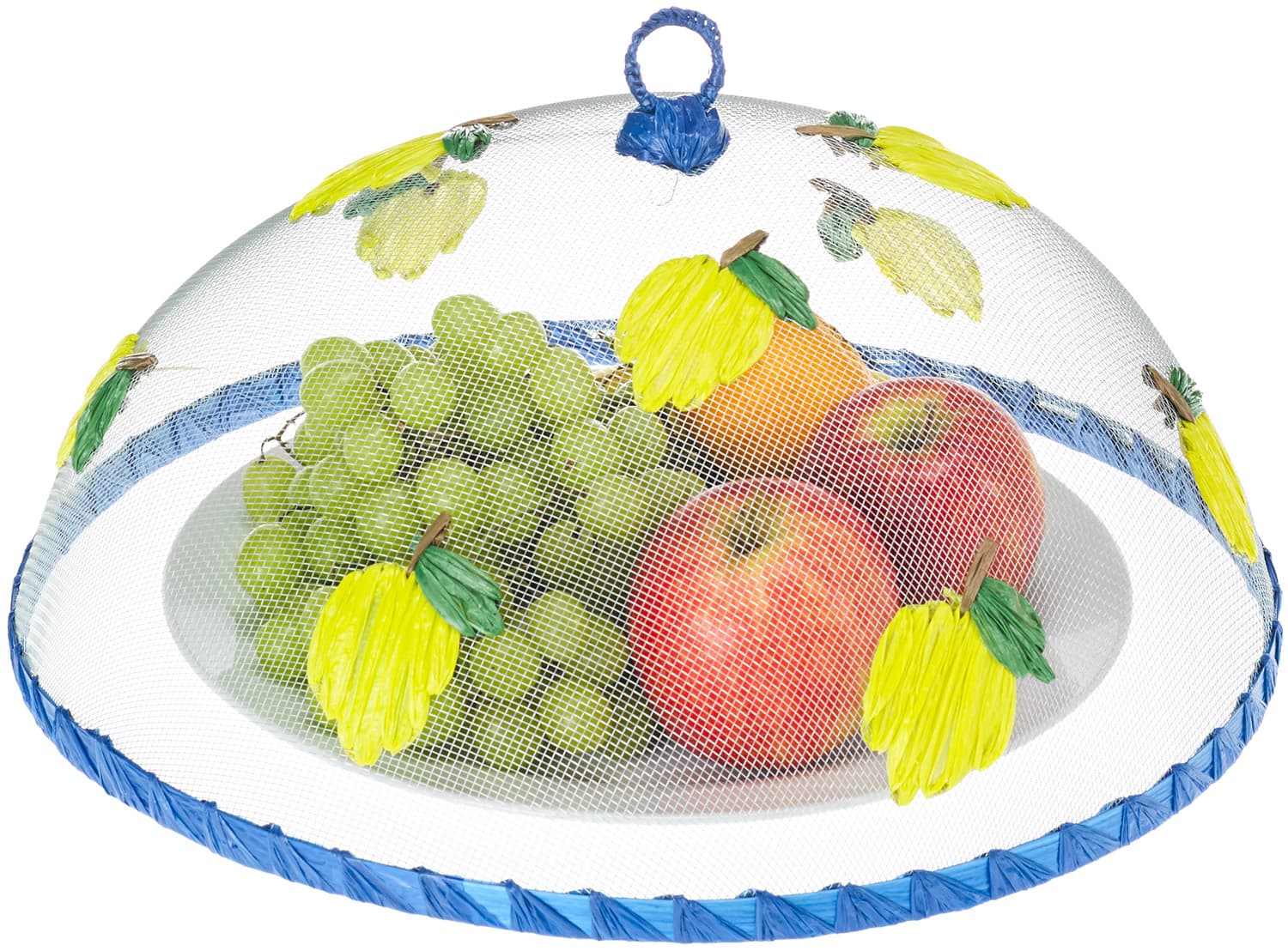 TRENDSHOP Fliegenschutzhaube 35cm Zitrone