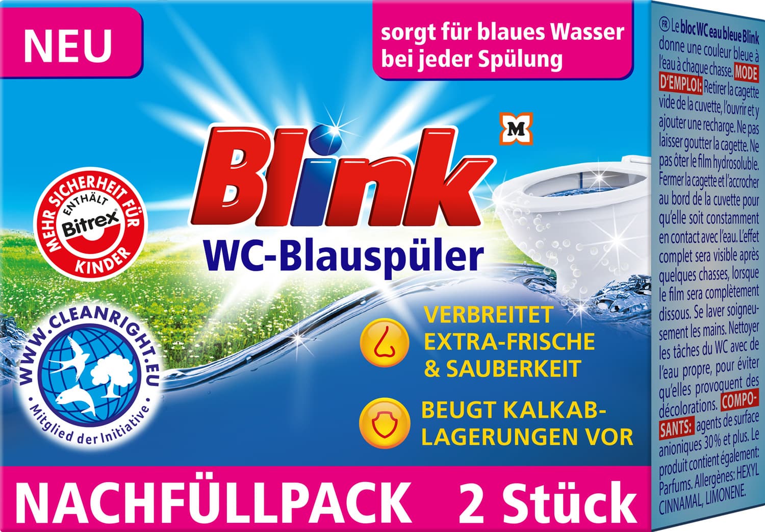 Blink WC-Blauspüler Nachfüllung