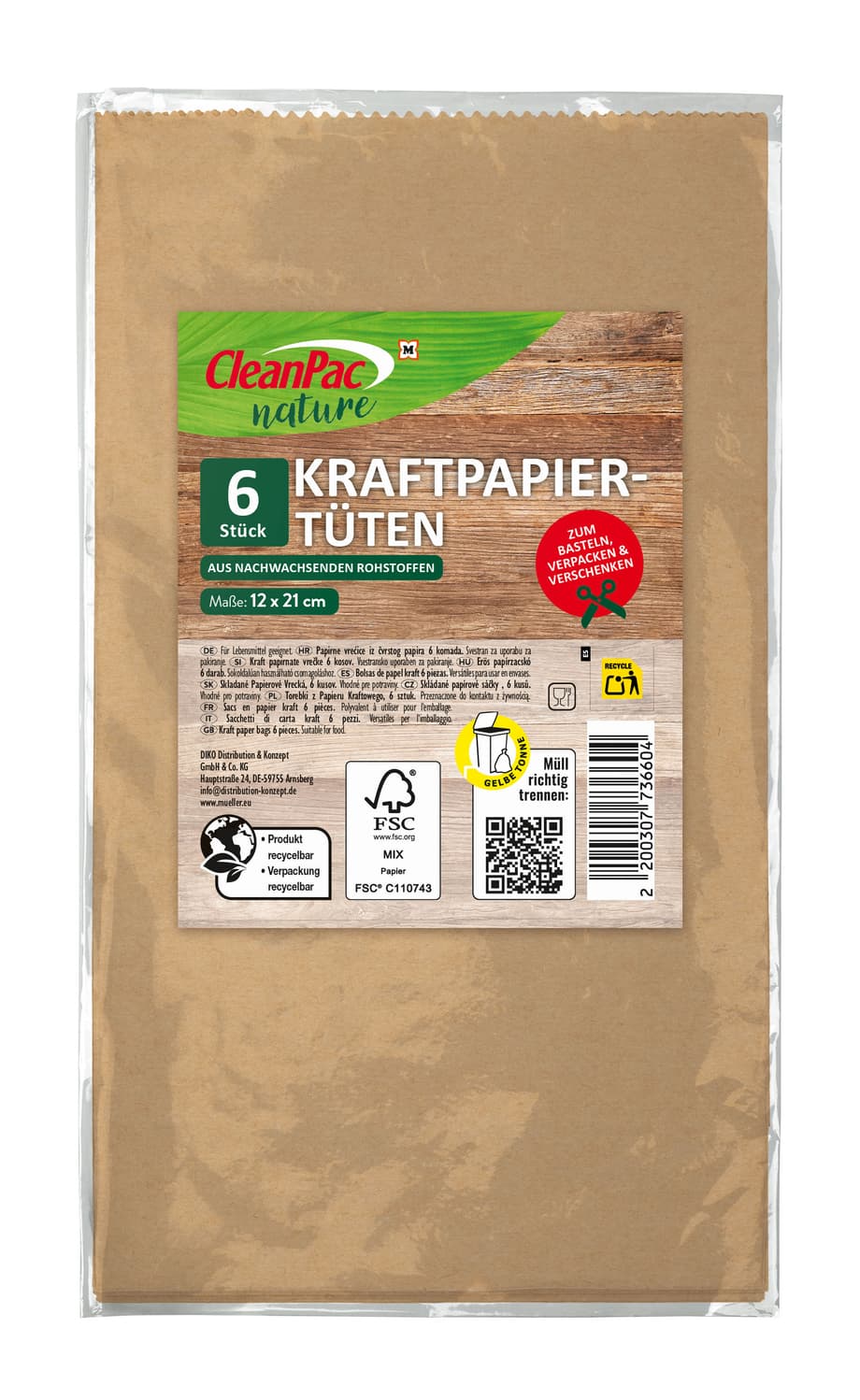 CleanPac Kraftpapiertüten online bestellen | MÜLLER