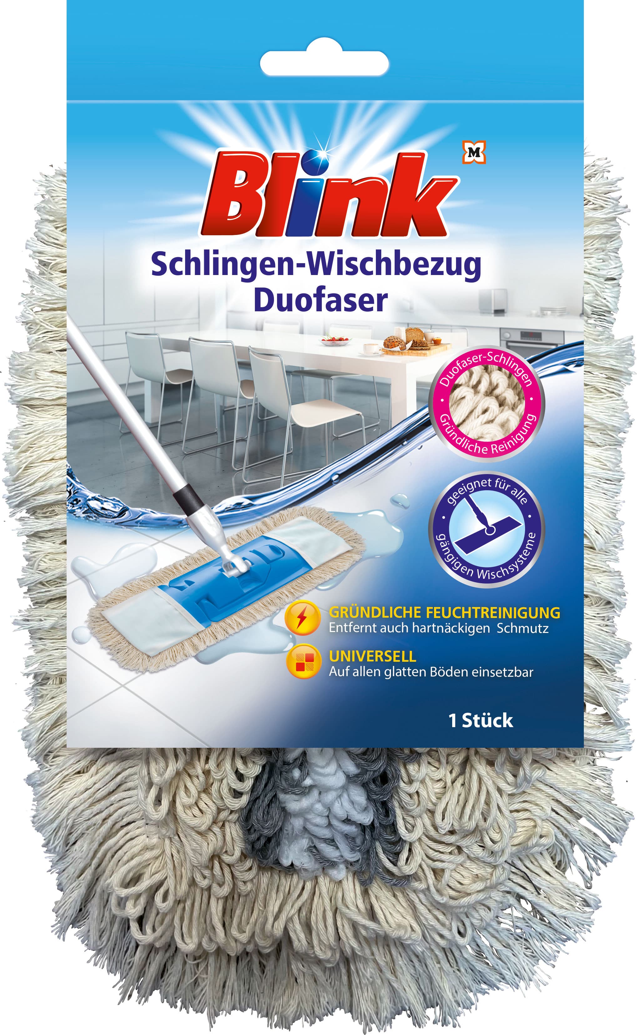 BLINK Schlingenwischbezug Duofaser