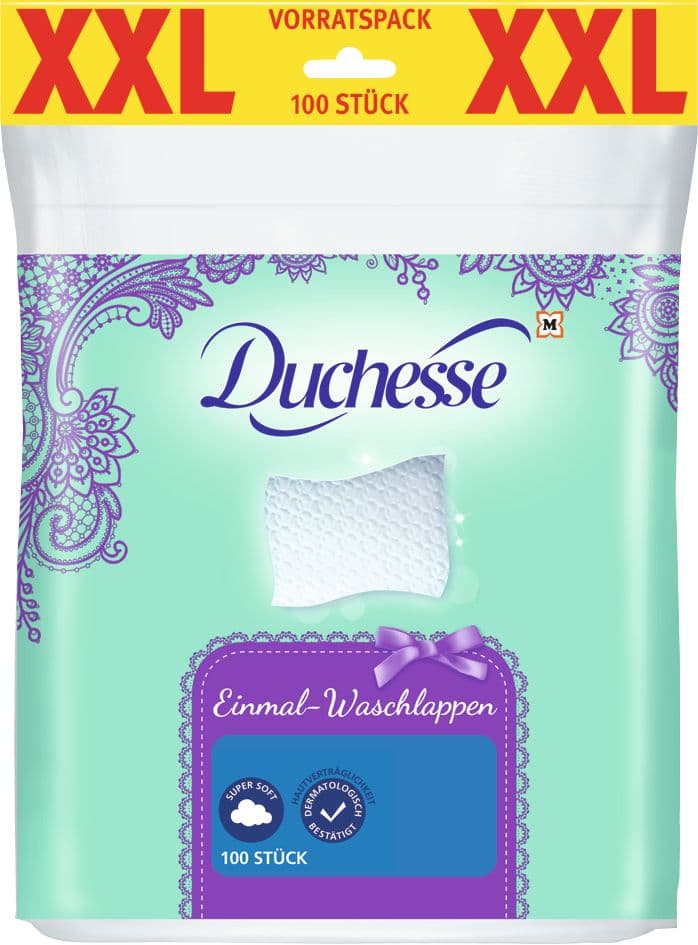 Duchesse Einmal Waschlappen 100 Stück