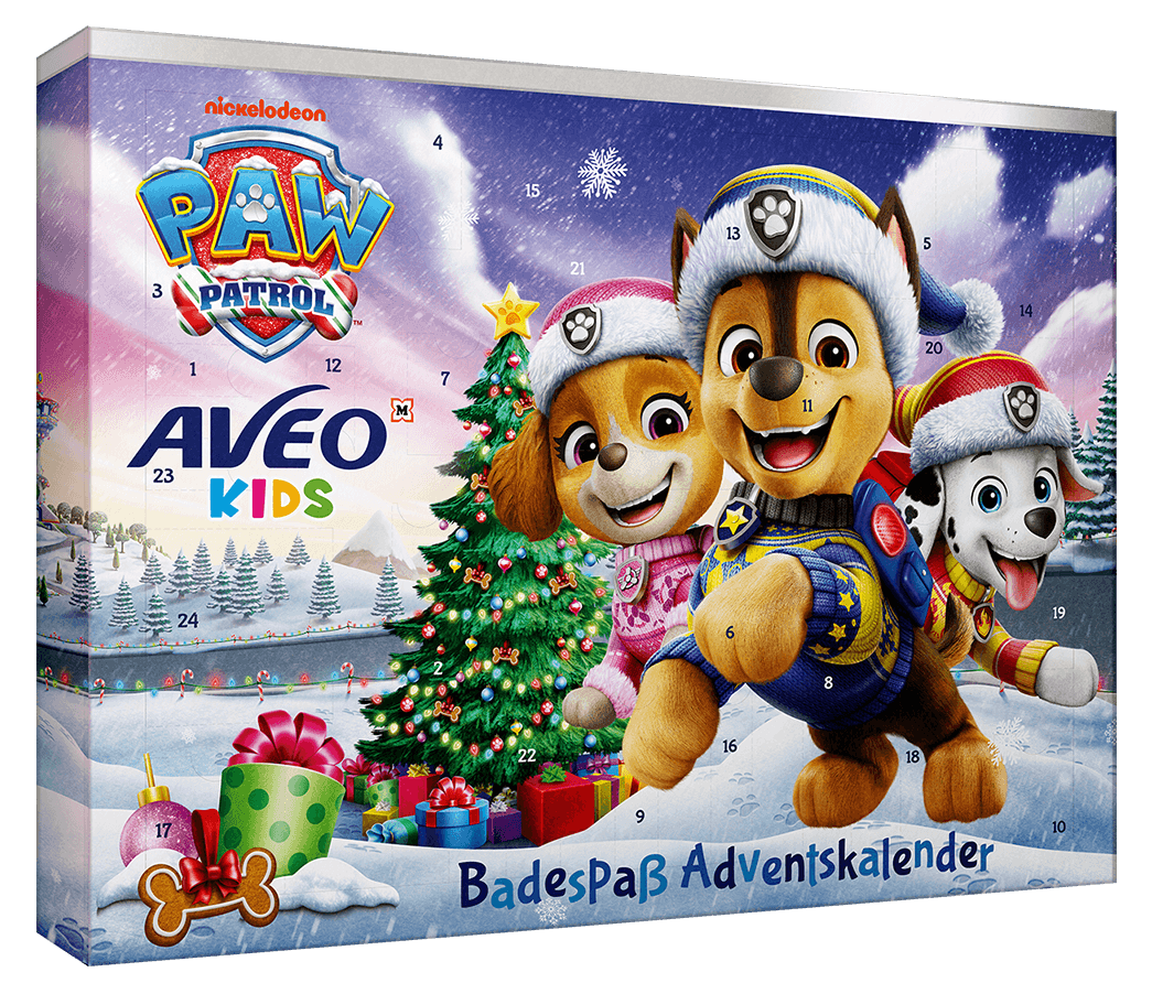 AVEO Kids x Paw Patrol Badespaß Adventskalender