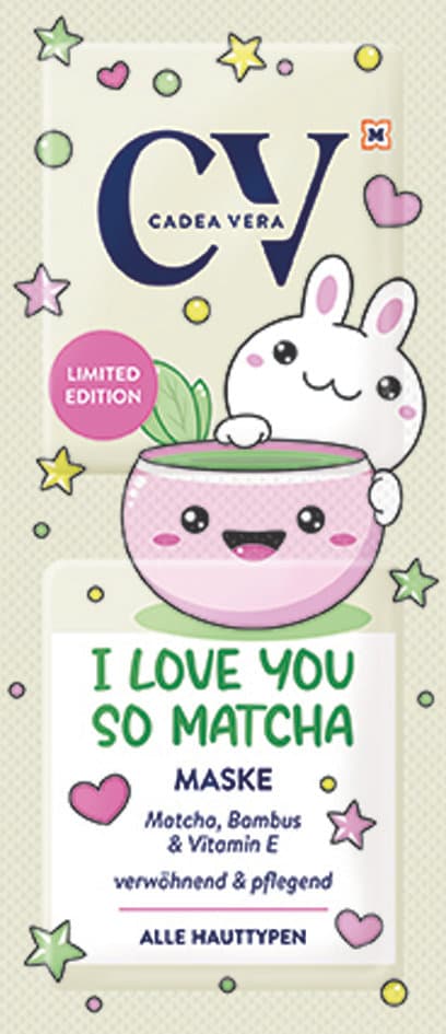 CV I Love You Matcha Maske